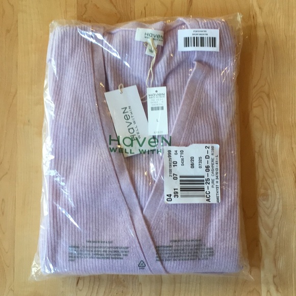 Talbots Haven Well Within Cashmere Ribbed Wrap - Picture 3 of 9